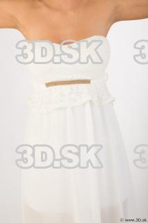 Upper body white dress of Leah 0001